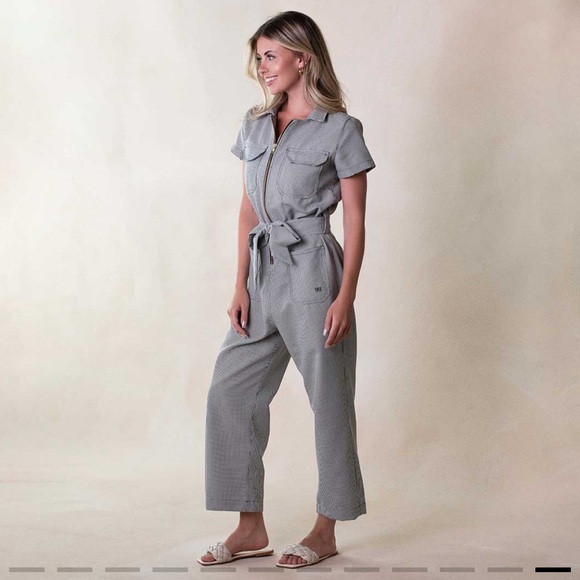 NWT ALBION FIT CITY JUMPSUIT, HOUNDSTOOTH - Women’s Size S - Picture 5 of 17